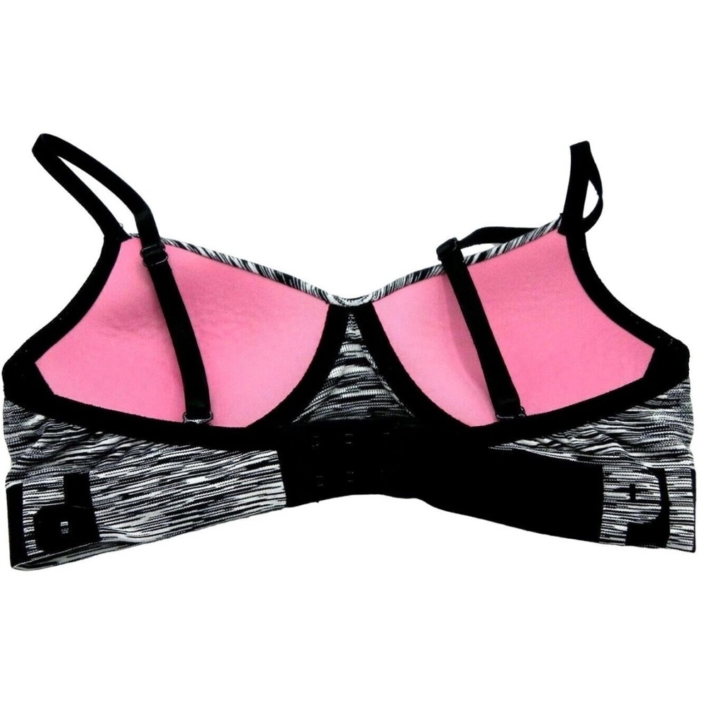 Victoria’s Secret PINK Cool & Comfy Wireless Sports Bra Gray Space Dye Sz Small - Picture 4 of 16